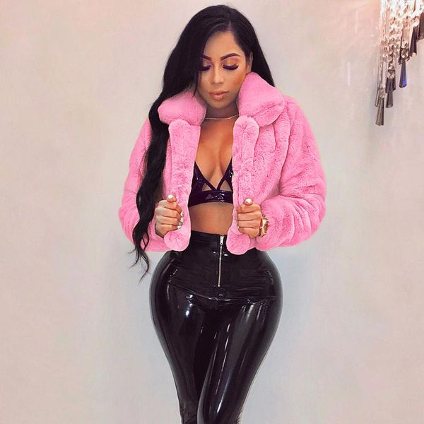 women's fur & faux women crop coat jackets winter warm long sleeve furry lapel open front coats outwear clothes for female ladies, Black
women's fur & faux women crop coat jackets winter warm long sleeve furry lapel open front coats outwear clothes for female ladies, Black