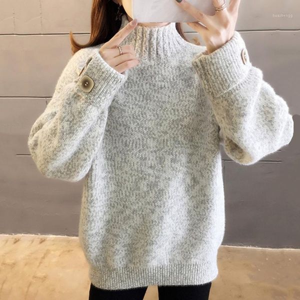 women 2020 autumn winter thick warm imitation mink cashmere knitted sweaters female soft turtleneck basic pullover jumpers y891, White;black
women 2020 autumn winter thick warm imitation mink cashmere knitted sweaters female soft turtleneck basic pullover jumpers y891, White;black