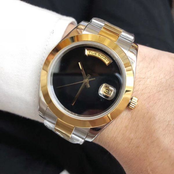 watch men daydate automatic 18k gold sapphire glass stainless automatic mens watches sports male wristwatches mens watches, Slivery;brown
watch men daydate automatic 18k gold sapphire glass stainless automatic mens watches sports male wristwatches mens watches, Slivery;brown