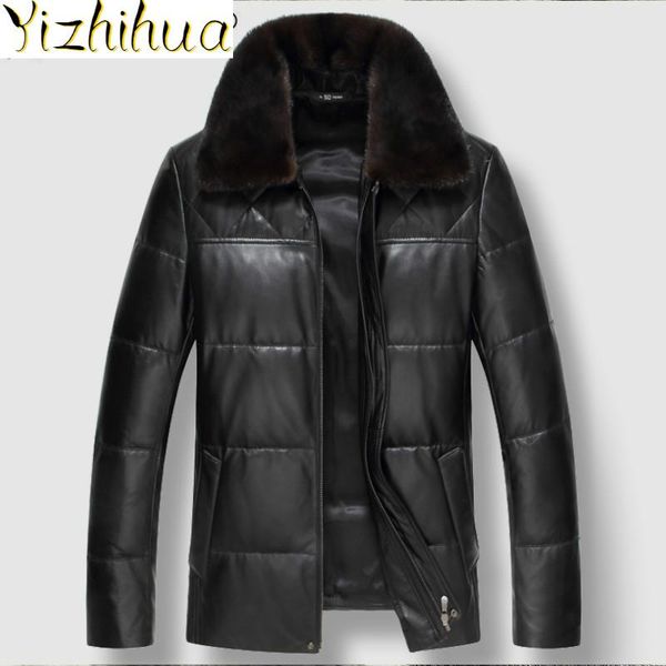 azazel men's leather jacket winter real sheepskin coat genuine leather down jacket men collar couro legitimo 92888, Black
azazel men's leather jacket winter real sheepskin coat genuine leather down jacket men collar couro legitimo 92888, Black
