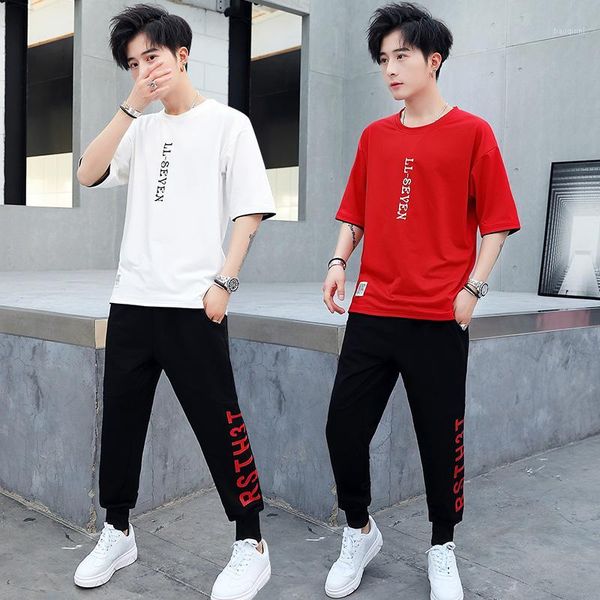male streetwear hip hop fashion two-piece set summer new round neck t-shirt korean version of a slim casual handsome suit men1, Gray
male streetwear hip hop fashion two-piece set summer new round neck t-shirt korean version of a slim casual handsome suit men1, Gray