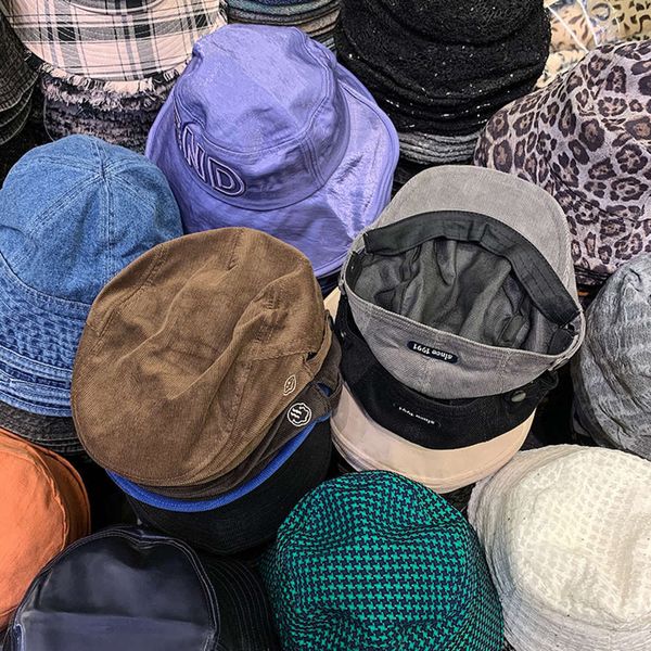 progressive 1991 embroidered corduroy women's korean casual grandfather hat spring style reverse beret fashion, Blue;gray
progressive 1991 embroidered corduroy women's korean casual grandfather hat spring style reverse beret fashion, Blue;gray