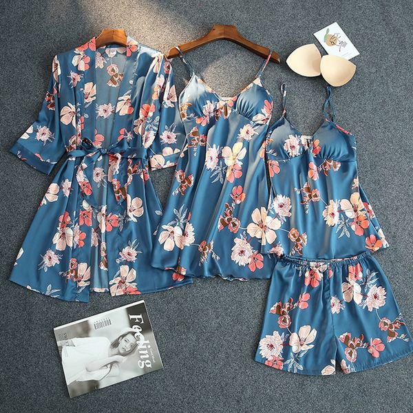 2021 new oversized women's summer silk robe sets printing sleepwear female slim elegant nightgowns ladies nightwear women mi2u, Black;red
2021 new oversized women's summer silk robe sets printing sleepwear female slim elegant nightgowns ladies nightwear women mi2u, Black;red