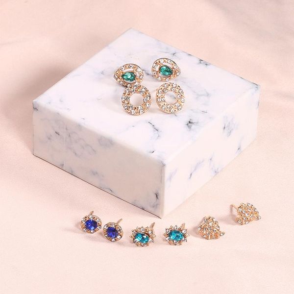 stud women ear studs jewelry 1 set vintage crystal rhinestone geometric earrings, Golden;silver
stud women ear studs jewelry 1 set vintage crystal rhinestone geometric earrings, Golden;silver