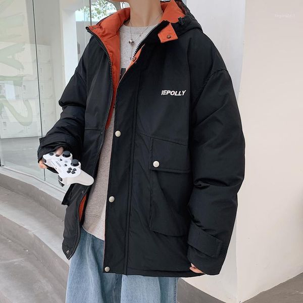 2020 winter men coat korean hooded puffer jacket couple models bubble casual loose hooded cotton pure color cotton clothes1, Black
2020 winter men coat korean hooded puffer jacket couple models bubble casual loose hooded cotton pure color cotton clothes1, Black