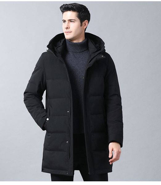 men causal fashionable male thick winter with hood white duck down long parka jacket 4y6s, Black
men causal fashionable male thick winter with hood white duck down long parka jacket 4y6s, Black