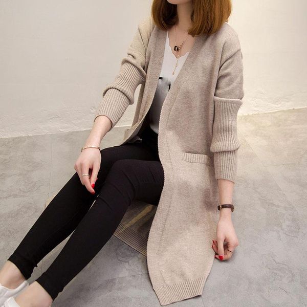 women's knits & tees spring and autumn fashion women long sleeve loose knitting cardigan sweater womens knitted female pull femme, White
women's knits & tees spring and autumn fashion women long sleeve loose knitting cardigan sweater womens knitted female pull femme, White