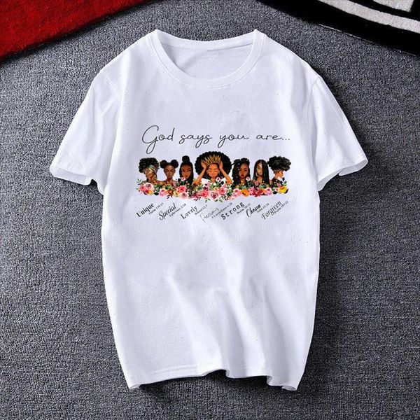 brand summer women t shirt god says you are unique print t shirts brand female o neck short sleeve tshirts casual loose, White
brand summer women t shirt god says you are unique print t shirts brand female o neck short sleeve tshirts casual loose, White