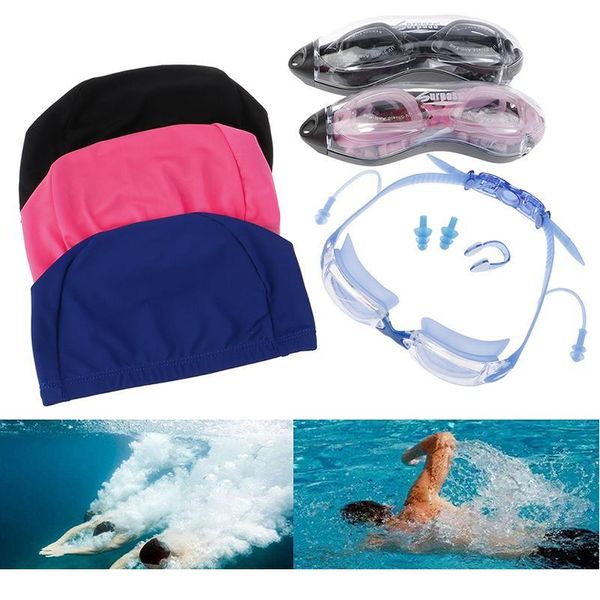 men women swimming goggles glasses non-fogging uv protection swim cap&nose clips m jlltdo
men women swimming goggles glasses non-fogging uv protection swim cap&nose clips m jlltdo