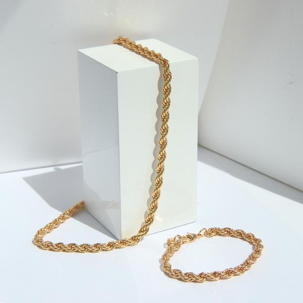 chains brass with 24k gold twist necklaces party designer t show runway gown jewelry rare ins japan korean fashion, Silver
chains brass with 24k gold twist necklaces party designer t show runway gown jewelry rare ins japan korean fashion, Silver
