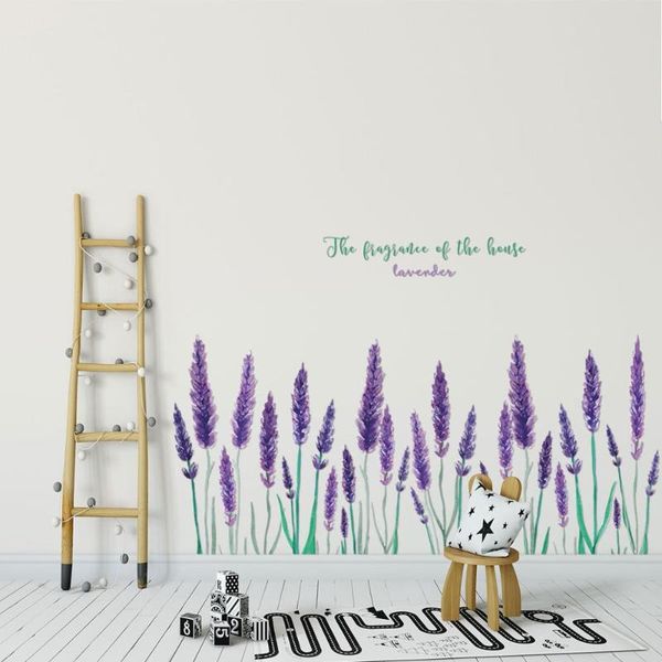 wall stickers purple lavender sticker, living room background, home decor stickers, romantic flower mural kick line
wall stickers purple lavender sticker, living room background, home decor stickers, romantic flower mural kick line