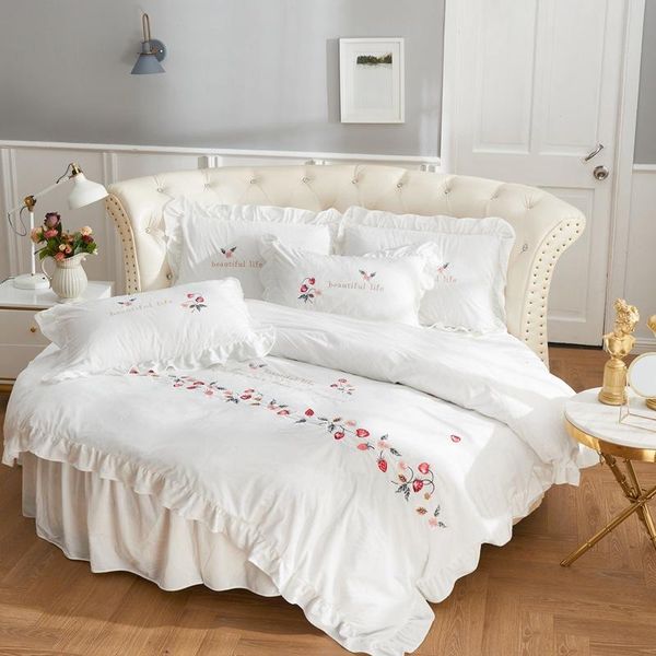 bedding sets designer round bed sheet set twin cotton linen duvet cover 240x220 white for home textile
bedding sets designer round bed sheet set twin cotton linen duvet cover 240x220 white for home textile