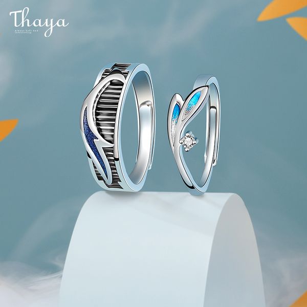 thaya authentic 925 ring blue drip oil silver open size adjustable retro rings for women fashion jewelry gift q1214, Golden;silver
thaya authentic 925 ring blue drip oil silver open size adjustable retro rings for women fashion jewelry gift q1214, Golden;silver