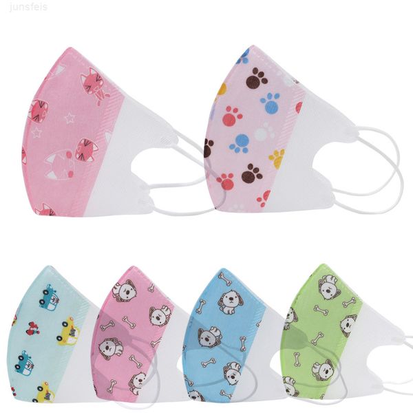 fashion child kids respirator disposable cartoon boys girls non-woven mouth mask anti pollution breathable ing