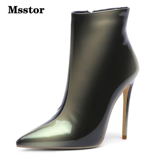 boots msstor gradient high heels sewing zipper office concise ankle for women pointed toe winter shoes blue, Black
boots msstor gradient high heels sewing zipper office concise ankle for women pointed toe winter shoes blue, Black