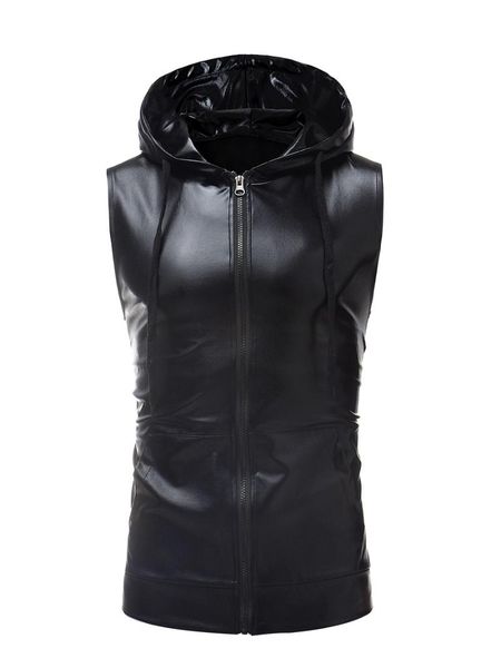 men's vests men fashion shiny reflective vest male loose drawstring black sleeveless bright jacket boys hooded big size dance costume, Black;white
men's vests men fashion shiny reflective vest male loose drawstring black sleeveless bright jacket boys hooded big size dance costume, Black;white