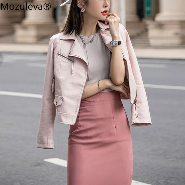 mozuleva new 2020 autumn winter women's leather jackets pockets outerwear england style faux leather coat black
mozuleva new 2020 autumn winter women's leather jackets pockets outerwear england style faux leather coat black