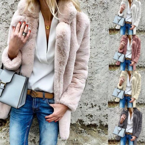 nibesser women plus size colored casual faux fur coat ladies 2019 autumn winter elegant pink warm soft outwear oversize jacket1, Black
nibesser women plus size colored casual faux fur coat ladies 2019 autumn winter elegant pink warm soft outwear oversize jacket1, Black