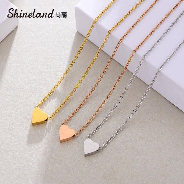 chains shineland fashion heart pendants necklaces stainless steel choker link chain for women wholesale punk statement jewelry gift, Silver
chains shineland fashion heart pendants necklaces stainless steel choker link chain for women wholesale punk statement jewelry gift, Silver