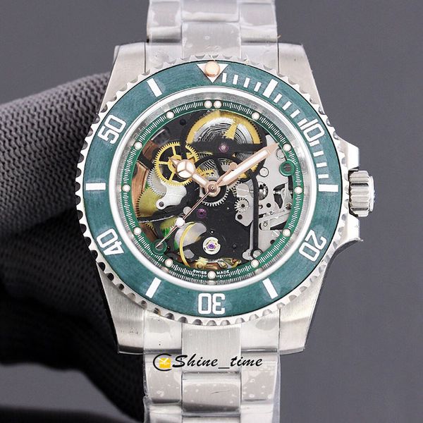 new refit version green carbon fiber bezel skeleton dial miyota automatic 116610 mens watch 316l steel bracelet luxry sapphire watches, Slivery;brown
new refit version green carbon fiber bezel skeleton dial miyota automatic 116610 mens watch 316l steel bracelet luxry sapphire watches, Slivery;brown