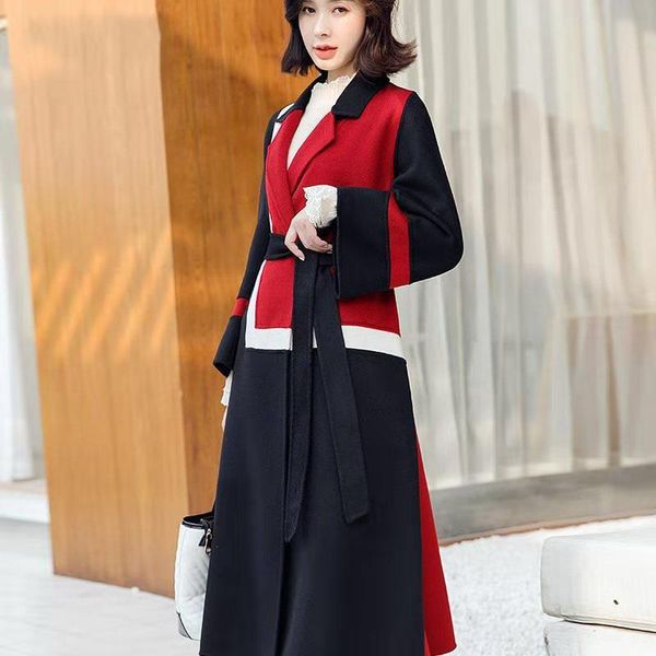 winter coat women's autumn and winter ladies design woolen long double-sided cashmere coat lapel pocket print button long jacket, Black
winter coat women's autumn and winter ladies design woolen long double-sided cashmere coat lapel pocket print button long jacket, Black
