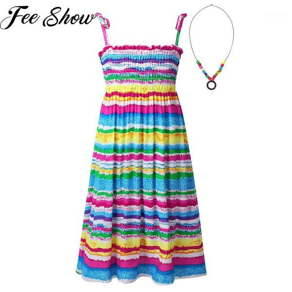 girl's dresses summer bohemian beach girls dress with beading necklace sundress floral sling for girl vestido infantil 1, Red;yellow
girl's dresses summer bohemian beach girls dress with beading necklace sundress floral sling for girl vestido infantil 1, Red;yellow