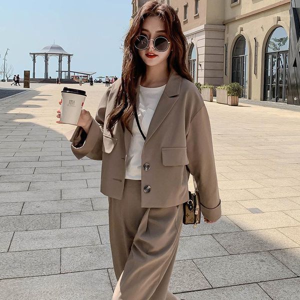 women's two piece pants 2021 spring autumn women 2 set women's casual blazers loose office ladies business suit female fashion bla, White
women's two piece pants 2021 spring autumn women 2 set women's casual blazers loose office ladies business suit female fashion bla, White