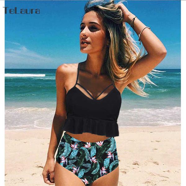 2020 new high waist bikini swimwear women swimsuit push up bikinis women bathing suit biquini ruffle bikini plus size beachwear, Black
2020 new high waist bikini swimwear women swimsuit push up bikinis women bathing suit biquini ruffle bikini plus size beachwear, Black
