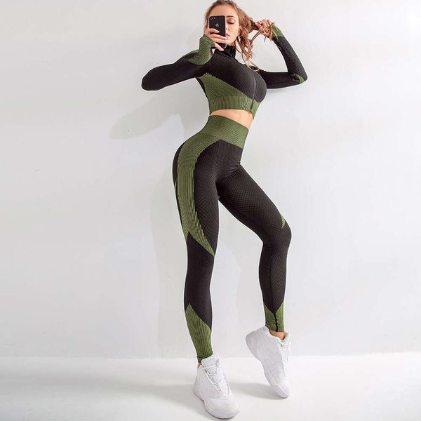 new long sleeve sports tight zipper running breathable seamless yoga suit for women, Gray
new long sleeve sports tight zipper running breathable seamless yoga suit for women, Gray