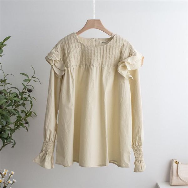 yourseason fashion loose ladies shirts and blouses 2021 spring autumn new o neck solid color women ruffles pullover, White
yourseason fashion loose ladies shirts and blouses 2021 spring autumn new o neck solid color women ruffles pullover, White