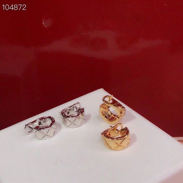 luxury coco rush brand designer s925 sterling silver square patter round loop earrings for women jewelry, Golden
luxury coco rush brand designer s925 sterling silver square patter round loop earrings for women jewelry, Golden