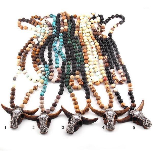 fashion jewelry 108 beads multi stone knotted pave crystal horn pendant necklace wome yoga necklace1, Silver
fashion jewelry 108 beads multi stone knotted pave crystal horn pendant necklace wome yoga necklace1, Silver