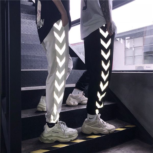 2021 new reflective harajuku hip hop pants lovers harem pant jogger mujer fashion streetwear sweatpants skinny slacks sscr, Black;white
2021 new reflective harajuku hip hop pants lovers harem pant jogger mujer fashion streetwear sweatpants skinny slacks sscr, Black;white