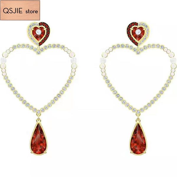 qsjie swa, "new style" romantic heart-shaped large circle decorated lady's earrings charming fashion jewelry, Silver
qsjie swa, "new style" romantic heart-shaped large circle decorated lady's earrings charming fashion jewelry, Silver