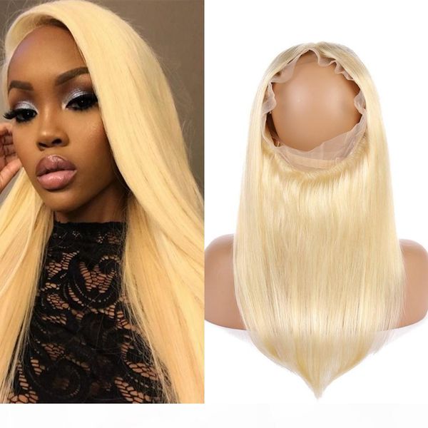 613 blonde frontals 360 lace closure bleach blonde brazilian straight human hair 360 full lace frontals pre plucked bleached knots, Black;brown
613 blonde frontals 360 lace closure bleach blonde brazilian straight human hair 360 full lace frontals pre plucked bleached knots, Black;brown