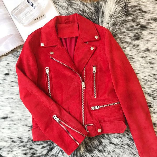 100% real genuine leather jacket women clothes 2019 korean vintage kid suede women's fur coat spring autumn female jacket zt21771, Black
100% real genuine leather jacket women clothes 2019 korean vintage kid suede women's fur coat spring autumn female jacket zt21771, Black