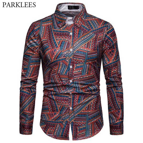 men's casual shirts fashion ethnic print shirt men 2021 brand business mens dress slim long sleeeve for chemise homme, White;black
men's casual shirts fashion ethnic print shirt men 2021 brand business mens dress slim long sleeeve for chemise homme, White;black