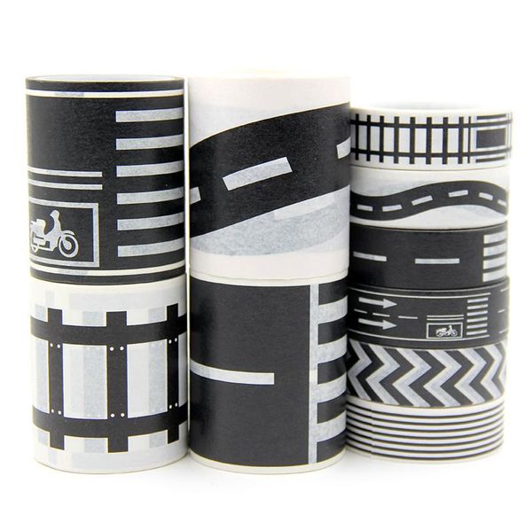 5pieces/lot1 pcs railway train curve design paper washi tape diy road traffic adhesive tape scrapbooking label masking road paper tape 2016
5pieces/lot1 pcs railway train curve design paper washi tape diy road traffic adhesive tape scrapbooking label masking road paper tape 2016