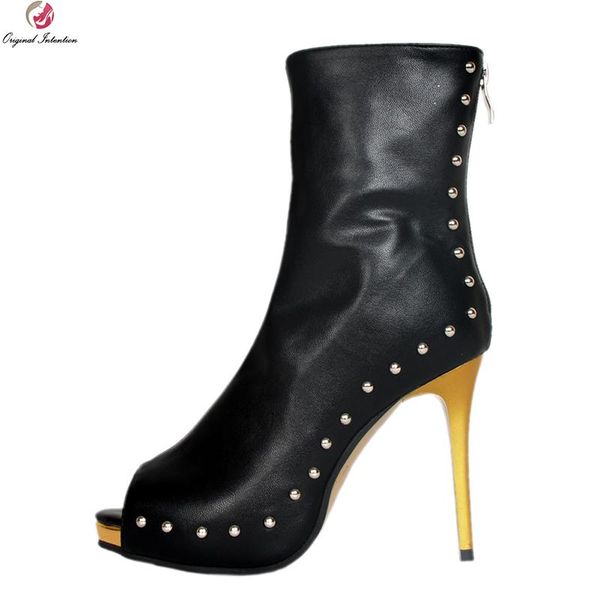 boots original intention fashion women ankle peep toe thin high heels ladies black shoes woman plus us size 4-15
boots original intention fashion women ankle peep toe thin high heels ladies black shoes woman plus us size 4-15