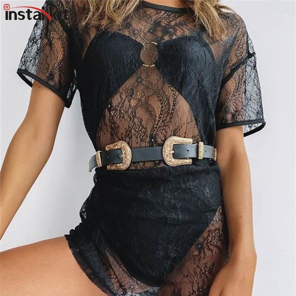 instablack mesh dress short sleeve round neck transparent lace t-shirt mini dress ladies loose casual streetwear1, Black;gray
instablack mesh dress short sleeve round neck transparent lace t-shirt mini dress ladies loose casual streetwear1, Black;gray