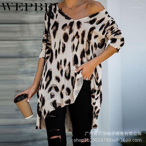 women's sweaters wepbel women autumn leopard print knitted sweater pullover casual ladies long sleeve v neck irregular loose knitwear t, White;black
women's sweaters wepbel women autumn leopard print knitted sweater pullover casual ladies long sleeve v neck irregular loose knitwear t, White;black