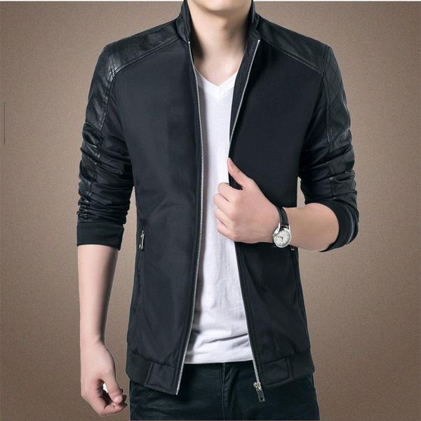 quality brand men's jackets and coats pu patchwork designer bomber jacket and coat men outerwear fashion male clothing m - 5xl, Black;brown
quality brand men's jackets and coats pu patchwork designer bomber jacket and coat men outerwear fashion male clothing m - 5xl, Black;brown