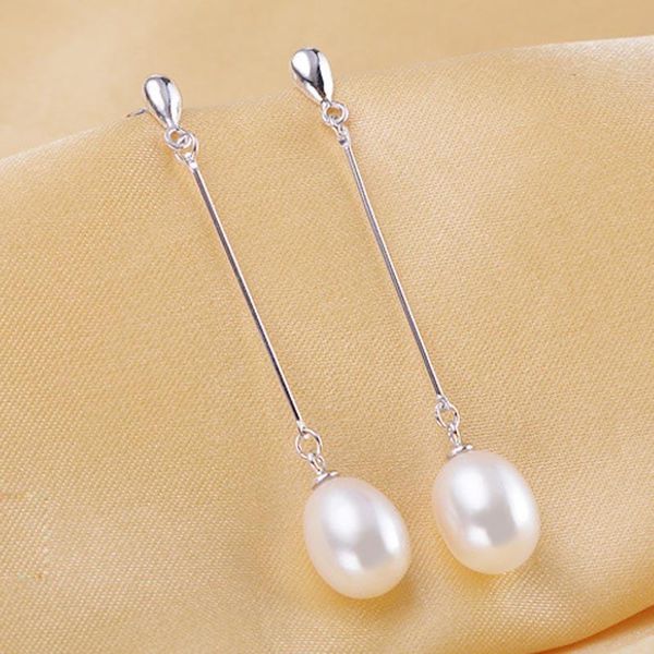 bsl jewellery fashion classic 925 sterling silver natural freshwater pearl jewelry long pearl stud earrings for women wedding, Golden;silver
bsl jewellery fashion classic 925 sterling silver natural freshwater pearl jewelry long pearl stud earrings for women wedding, Golden;silver