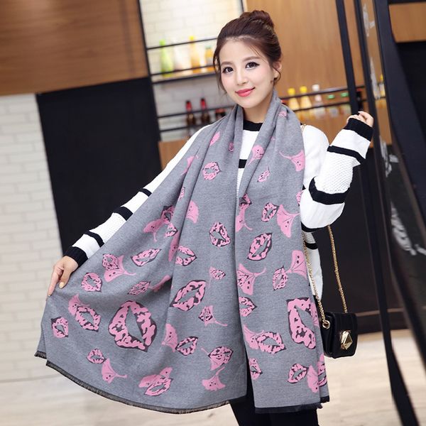 new cashmere scarves for women's warm autumn and winter, Blue;gray 
new cashmere scarves for women's warm autumn and winter, Blue;gray
