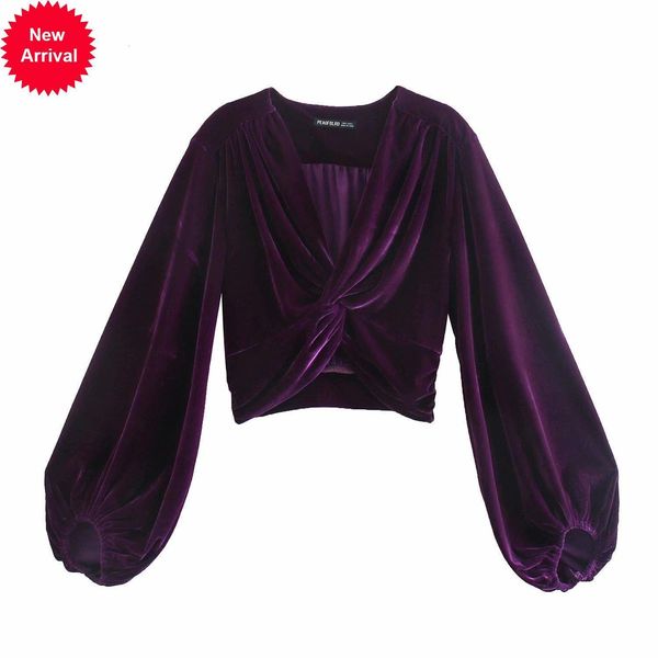 new spring 2021 fall purple velvet twist t-shirts female take off in v lantern t chic woman tshirt street q4qp, White
new spring 2021 fall purple velvet twist t-shirts female take off in v lantern t chic woman tshirt street q4qp, White