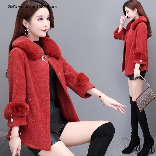 women's golden with woollen coat, fashionable and casual medium long woolen coat 2020, Black
women's golden with woollen coat, fashionable and casual medium long woolen coat 2020, Black