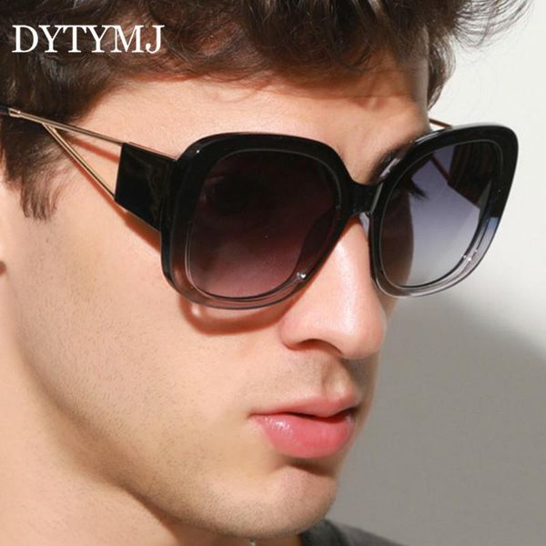 sunglasses dytymj 2021 square men oversized glasses retro brand designer eyeglasses men/women mirror gafas de sol mujer, White;black