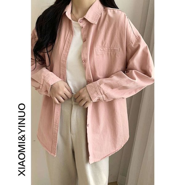 oufan 7736 hong kong style solid color women's 2020 new dign medium length long sleeve shirt, White
oufan 7736 hong kong style solid color women's 2020 new dign medium length long sleeve shirt, White