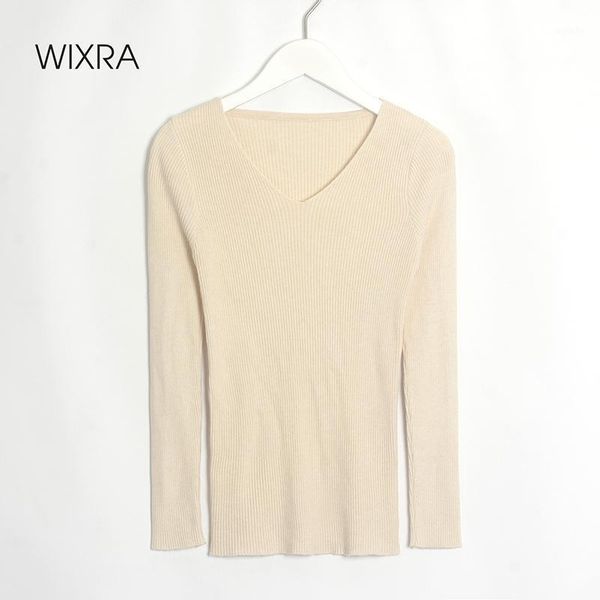 wixra womens high stretch sweaters v-neck solid all base match pullovers female knitted long sleeve pulls jumpers autumn, White;black
wixra womens high stretch sweaters v-neck solid all base match pullovers female knitted long sleeve pulls jumpers autumn, White;black