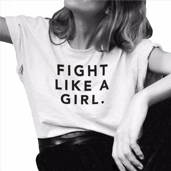 fight like a girl letter print t shirt women short sleeve o neck tshirt summer women tee shirt camisetas mujer, White
fight like a girl letter print t shirt women short sleeve o neck tshirt summer women tee shirt camisetas mujer, White